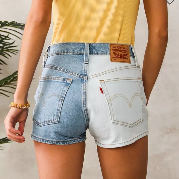Levi’s Two-Toned High-Rise 501 Shorts - Picture 5 of 7